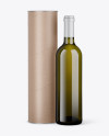 Antique Glass Wine Bottle and Tube Mockup