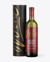 Antique Glass Wine Bottle and Tube Mockup