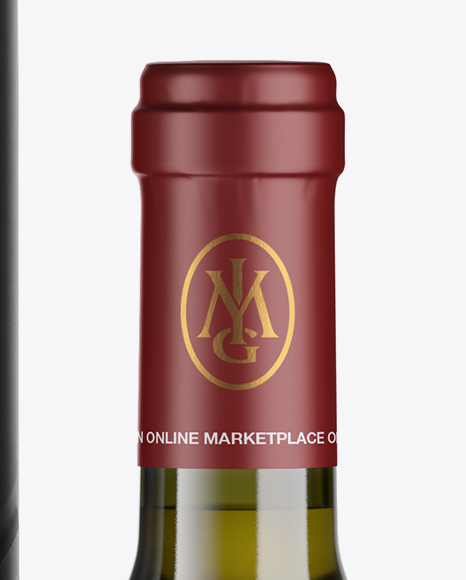 Antique Glass Wine Bottle and Tube Mockup