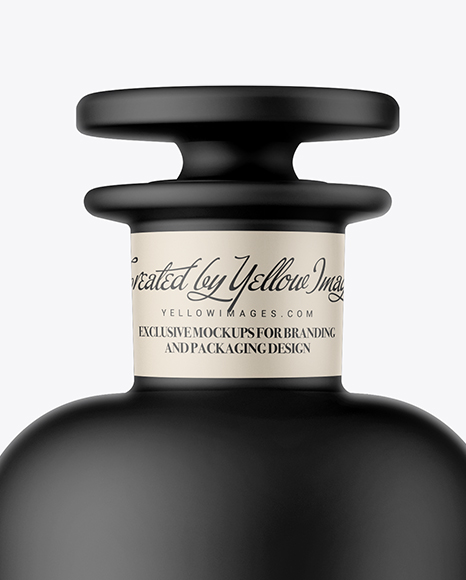 Matte Ceramic Bottle Mockup