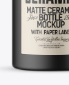 Matte Ceramic Bottle Mockup