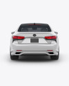 Lexus LS 500 Mockup - Back View