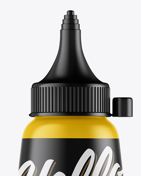 Matte Sauce Bottle Mockup Matte Sauce Bottle Mockup