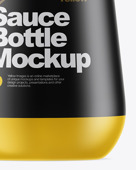 Matte Sauce Bottle Mockup Matte Sauce Bottle Mockup