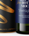 Green Glass Wine Bottle and Tube Mockup