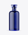 Blue Glass Bottle Mockup