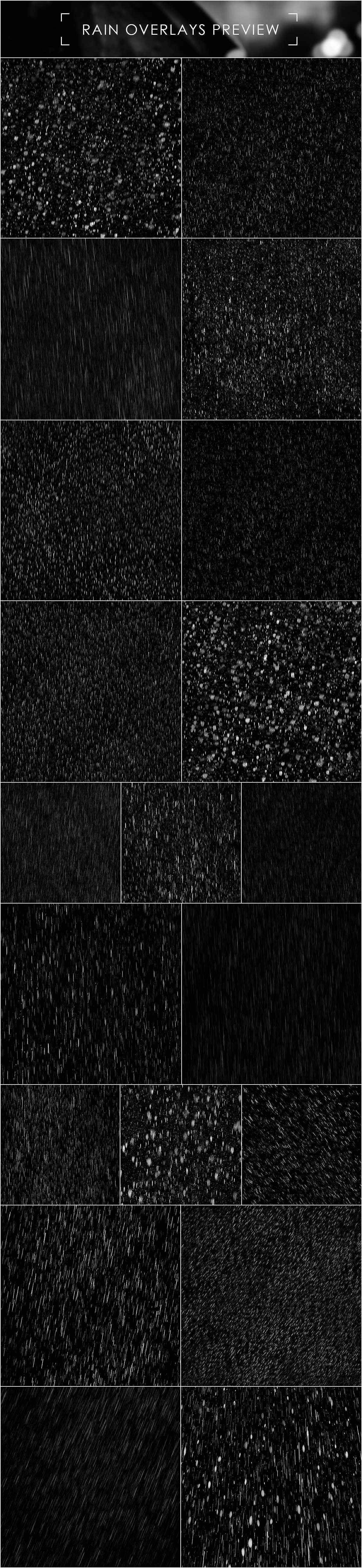 Realistic Rain Overlays Realistic Rain Overlays