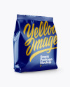 Glossy Snack Package Mockup - Half Side View