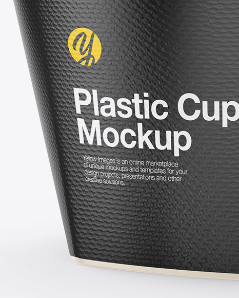 Plastic Cup Mockup - Front View