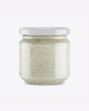 Glass Jar With Ramsons Spread Mockup