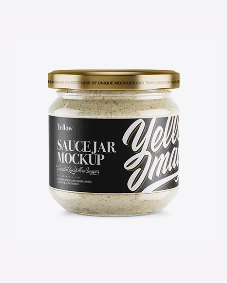 Glass Jar With Räuber Spread Mockup