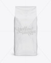 2,5 kg Glossy Coffee Bag With Valve Mockup - Front View