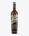 Amber Liquor Bottle Mockup - Front View