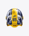 American Football Helmet Mockup - Back View