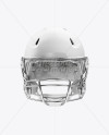 Matte American Football Helmet Mockup - Front View