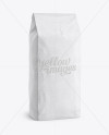 2,5 kg Kraft Coffee Bag With Valve Mockup - Half-Turned View