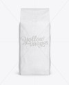 2,5 kg Kraft Coffee Bag With Valve Mockup - Front View