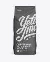 2,5 kg Kraft Coffee Bag With Valve Mockup - Front View