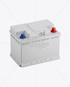 Car Battery Mockup - Halfside View (High-Angle Shot)