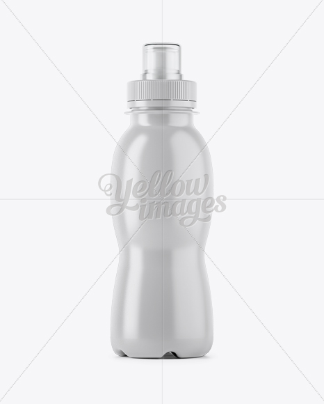 330ml White PET Bottle Mockup