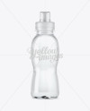 330ml Plastic PET Bottle w/ Transparent Cap Mockup