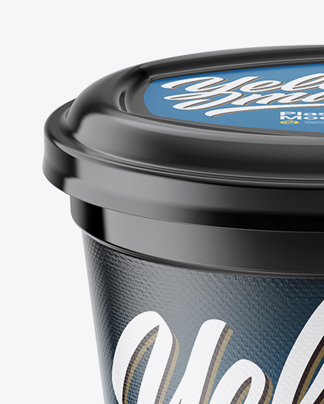 Plastic Cup Mockup - Front View (High-Angle Shot)