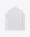 Opened Paper Envelope Mockup