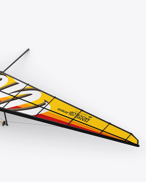 Hangglider Mockup - Half Side View