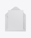 Opened Kraft Envelope Mockup