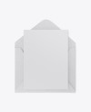 Opened Kraft Envelope Mockup