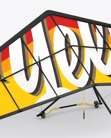 Hangglider Mockup - Back view - Free Download Images High Quality PNG