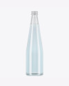 Clear Glass Water Bottle Mockup