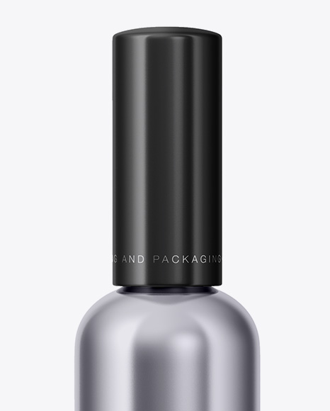 Metallic Cosmetic Bottle Mockup