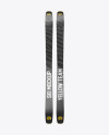 Ski Mockup - Front, Back &amp; Side Views