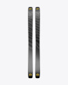 Ski Mockup - Front, Back & Side Views