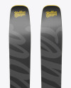 Ski Mockup - Front, Back & Side Views