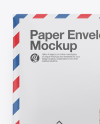 Paper Envelope Mockup - Front View