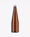 Amber Glass Water Bottle Mockup