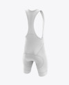 Men’s Cycling Bib Shorts mockup (Back Right Half Side View)