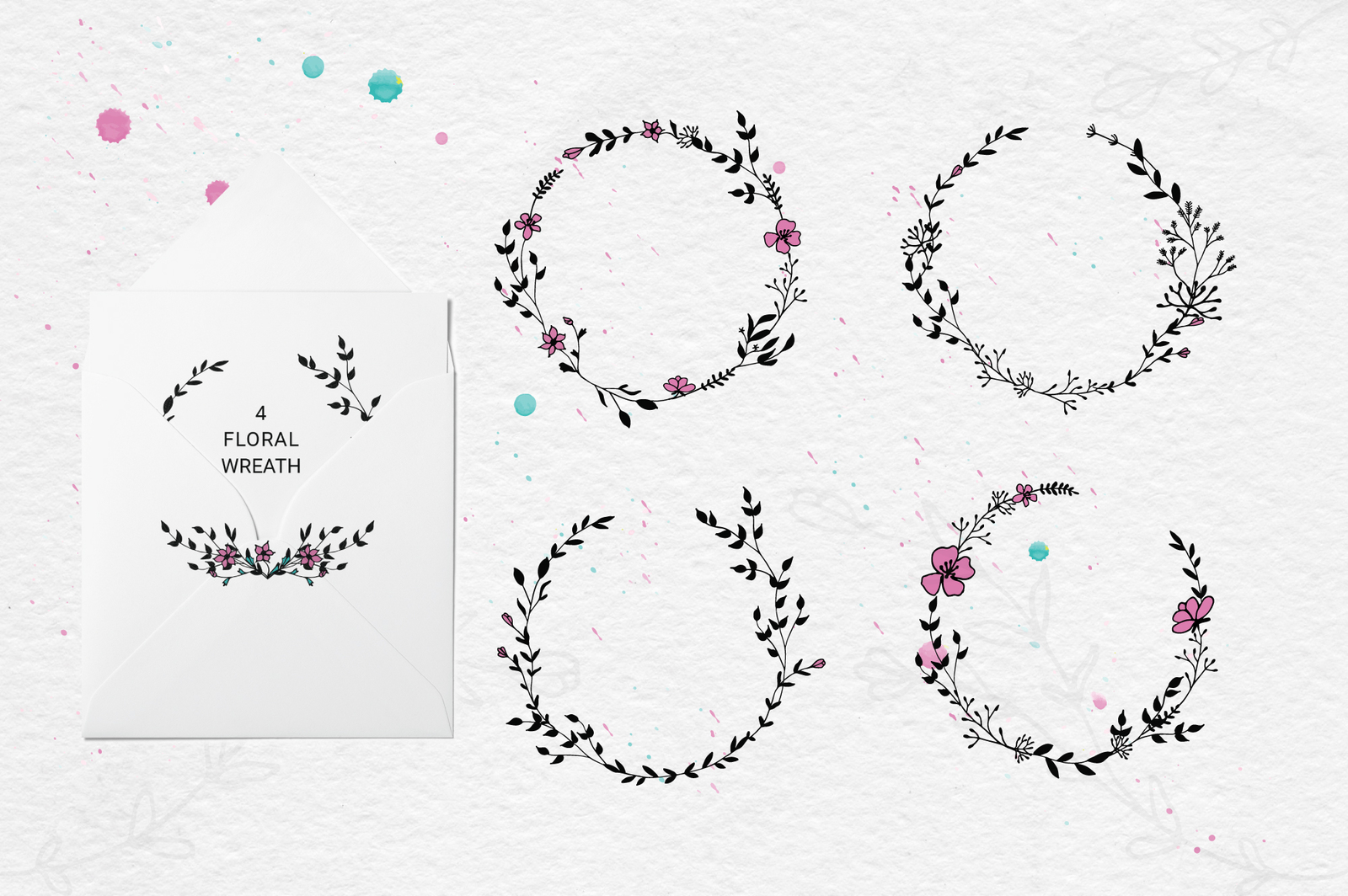 Floral Alphabet and Graphics Floral Alphabet and Graphics