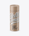 Kraft Tube Mockup - Front View (High-Angle Shot)