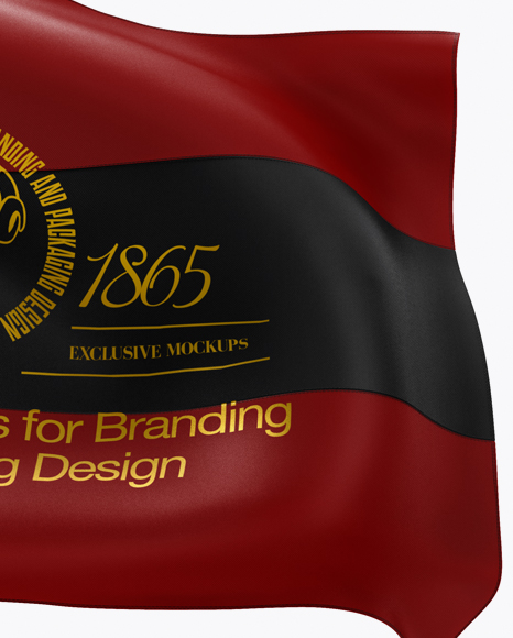 Flag Mockup - Front View