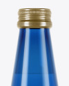 Blue Glass Water Bottle Mockup