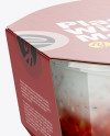Plastic Cup w/ Sauce Mockup - Half Side View (High-Angle Shot) Plastic Cup w/ Sauce Mockup - Half Side View (High-Angle Shot)