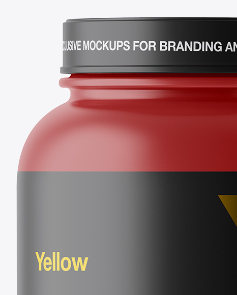 Matte Protein Jar Mockup