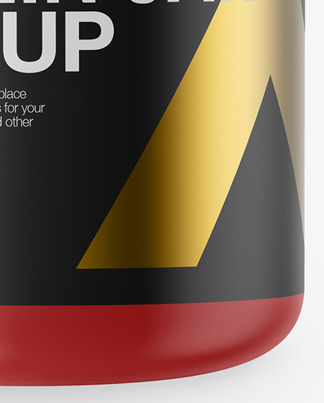 Matte Protein Jar Mockup