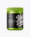 Metallic Plastic Jar Mockup Metallic Plastic Jar Mockup