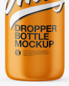 Matte Dropper Bottle Mockup