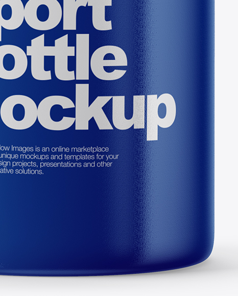 Glossy Sport Bottle Mockup