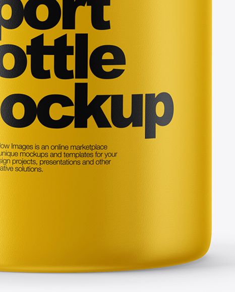 Matte Sport Bottle Mockup